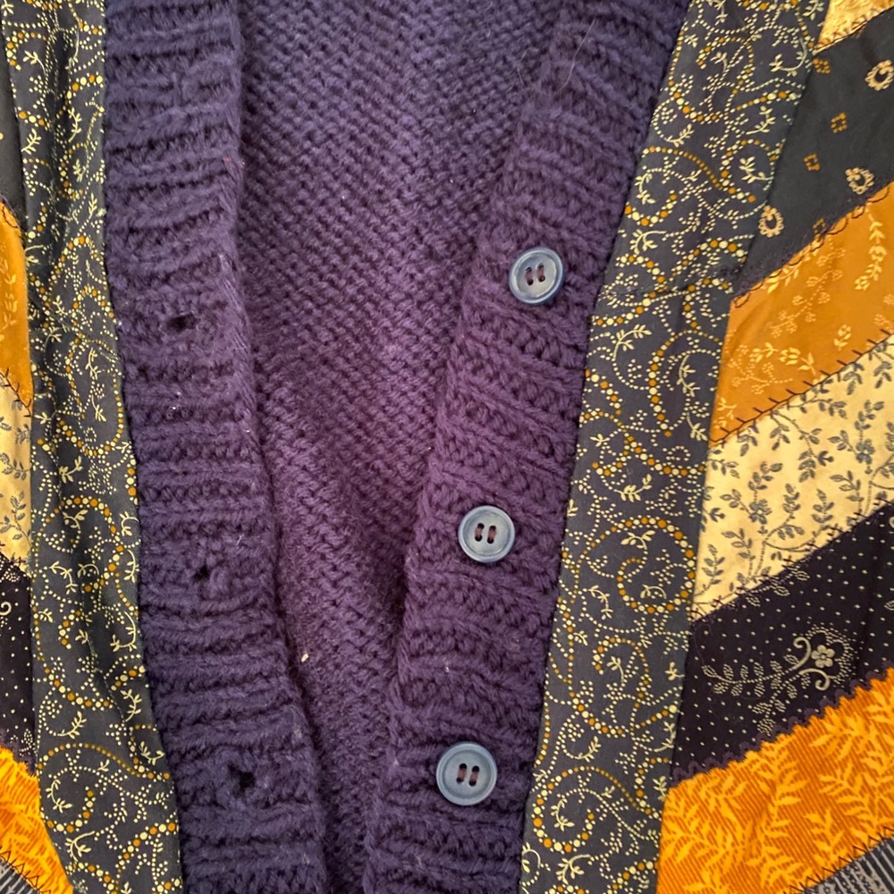 Unique Vintage Patchwork Cardigain - image 3